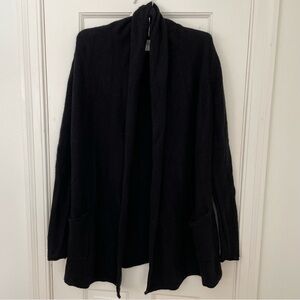 Aritzia Babaton Beekman Open Front Shawl Cardigan, Black, Small